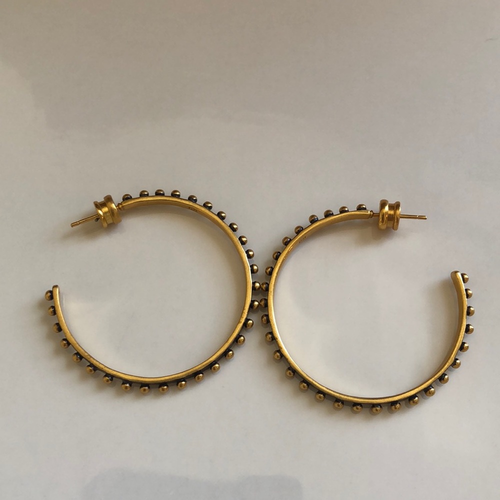 Julie Vos large mixed metal SoHo hoop.